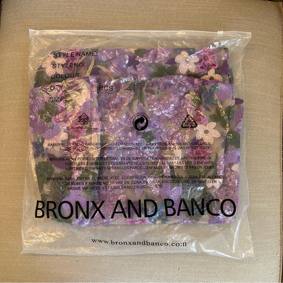BEST Bronx and Banco Dahlia Lilac Maxi Dress Gown Purple Lavander Sequin Party - Picture 3 of 10